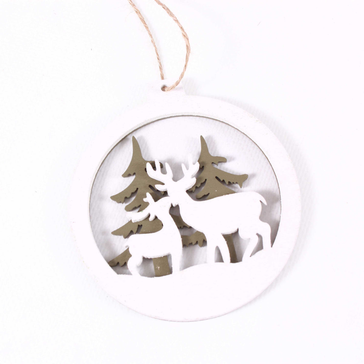Decorazioni natalizie in legno di balsa, set di 3, H9 cm (kit da 10)