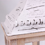 Lanterna in abete e metallo, 31x22H72 cm, set di 2