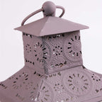 Lanterne in abete bianche, set da 2, 22x22H42 cm