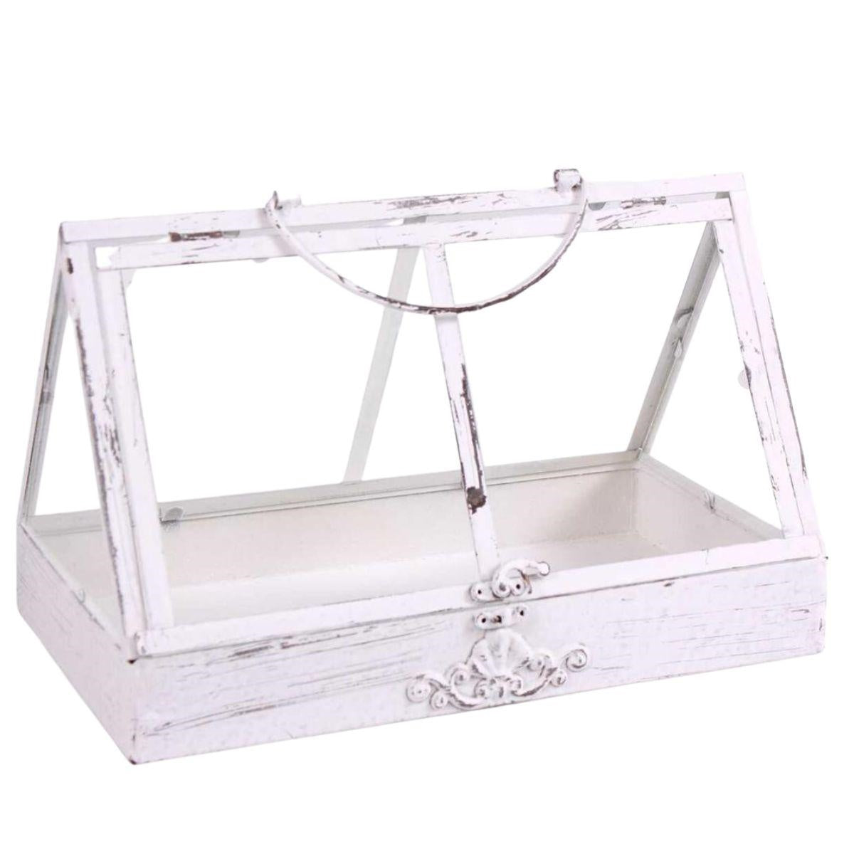 Serra in metallo bianco, 35x20x24 cm