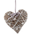 Cuore decorativo in pioppo, H30 cm, set di 2 (kit da 3)