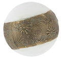 Palla decorativa in legno e metallo dorato, Ø8 cm (kit da 5)