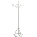 Appendino a stelo in metallo bianco, 54x41x138 cm