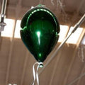 Palloncino decorativo in vetro verde, Ø32x20 cm