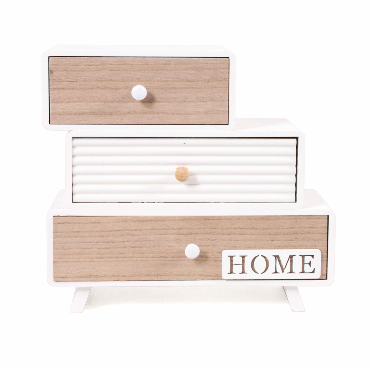 Portagioie in mdf e legno Home, 29x12x27 cm