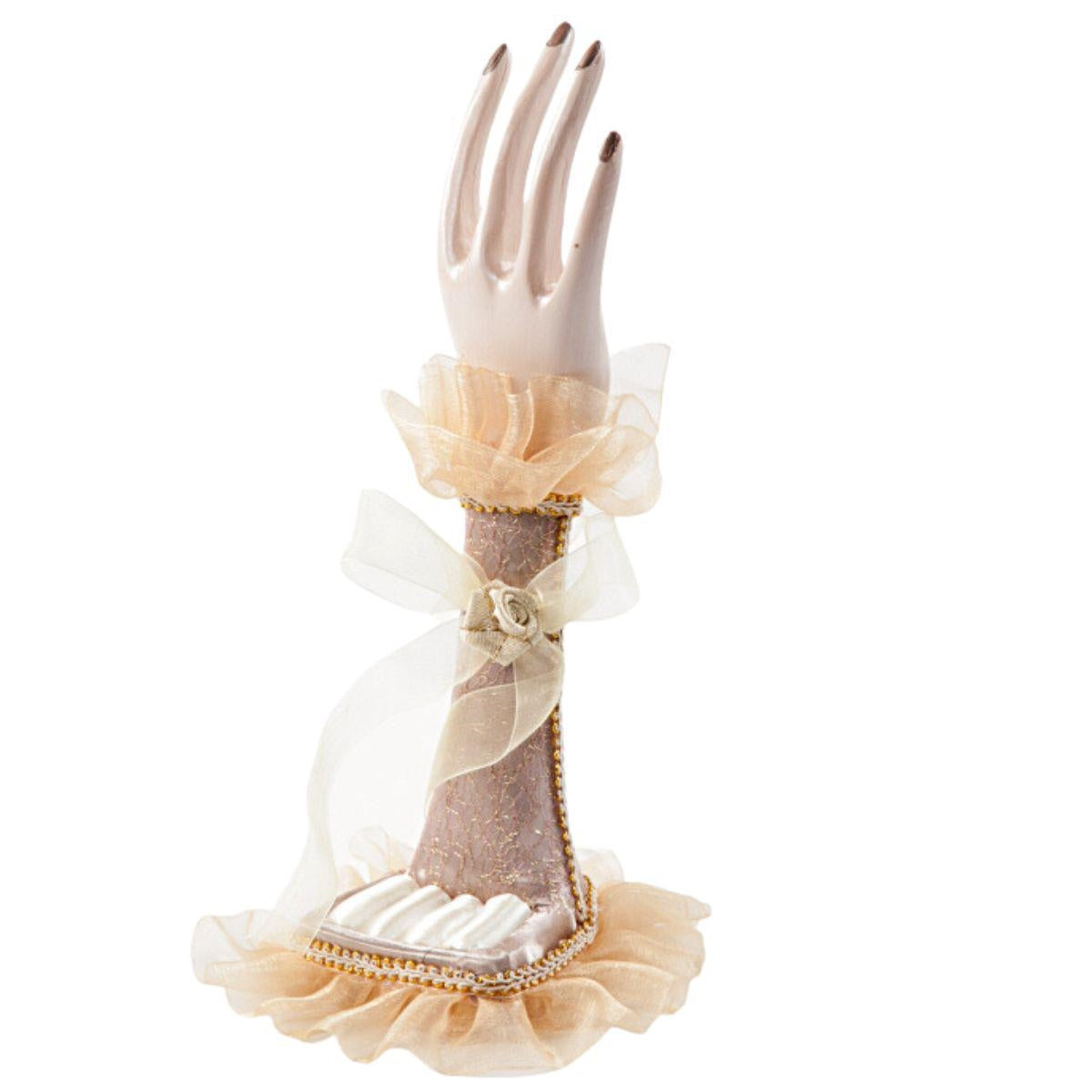 Porta anelli a forma di mano, 27 cm