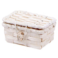 Scatola in bambù con coperchio, 9x6,5H4,5 cm (kit da 10)