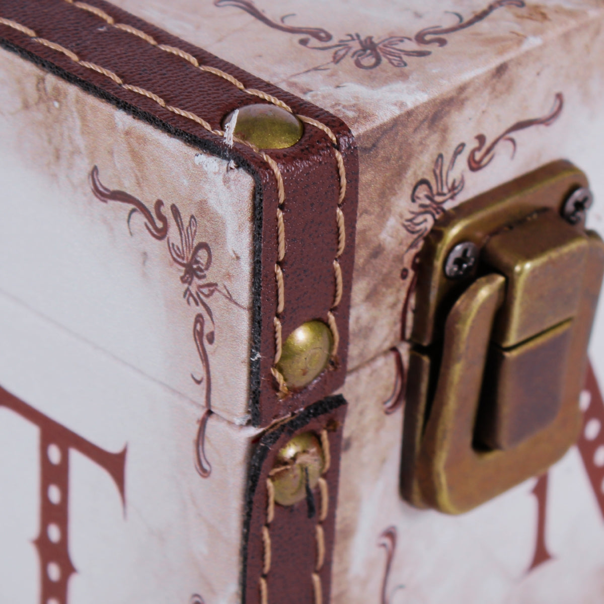 Set di 2 valigie in mdf e PU modello Market, 35x25H12 cm
