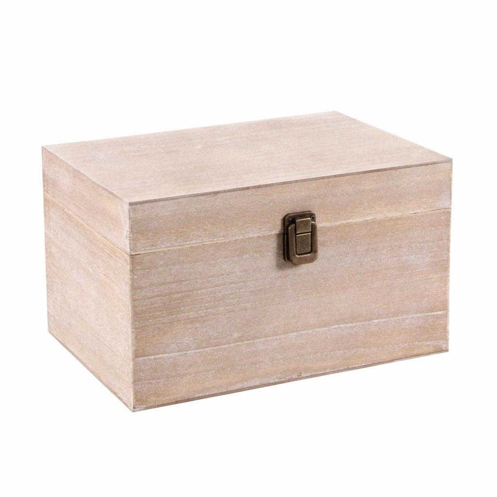 Baule in mdf naturale, 34x23H20 cm