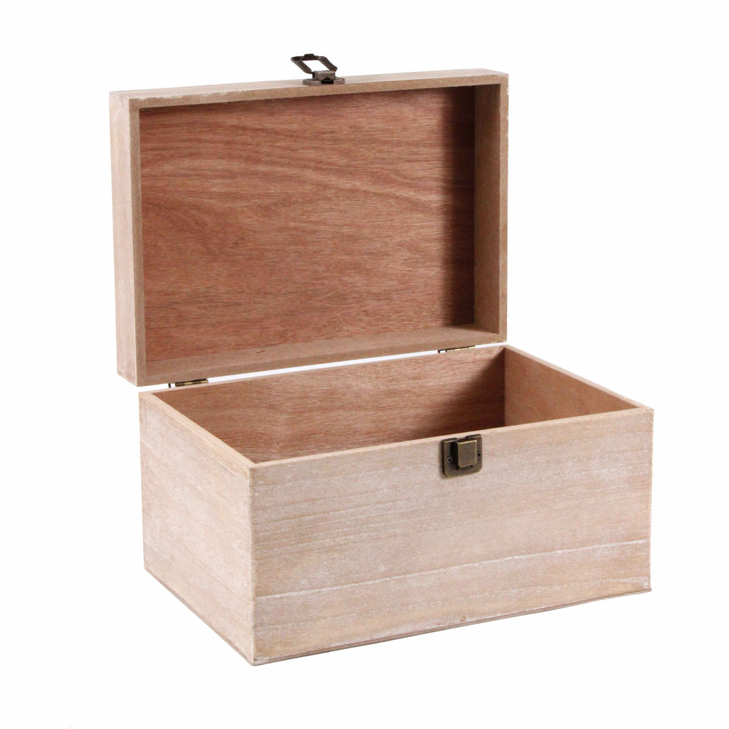 Baule in mdf naturale, 34x23H20 cm