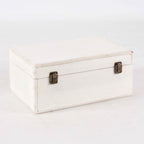 Bauli in MDF sbiancato, set di 3, 45x30x20 cm