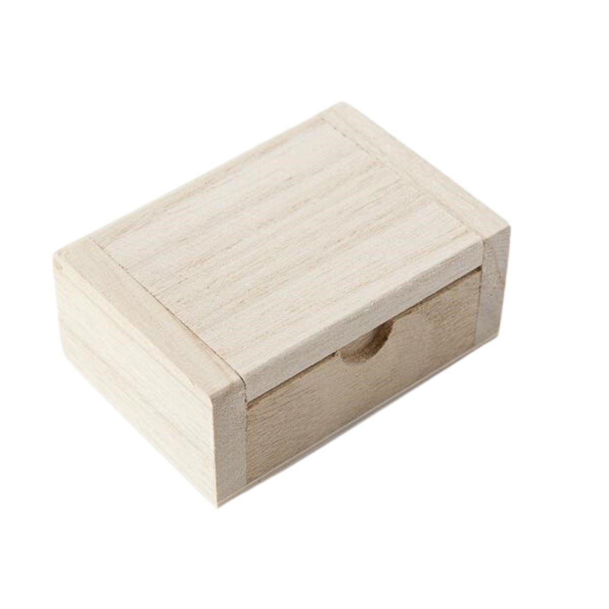 Scatola in legno per decoupage, 7,5x5x3 cm (kit da 10)