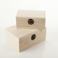 Scatole in legno di paulownia, 17x12H9 cm, set di 2 (kit da 5)