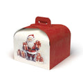 Porta panettone Babbo Natale da 1 kg, 25x25x20 cm (kit da 10)