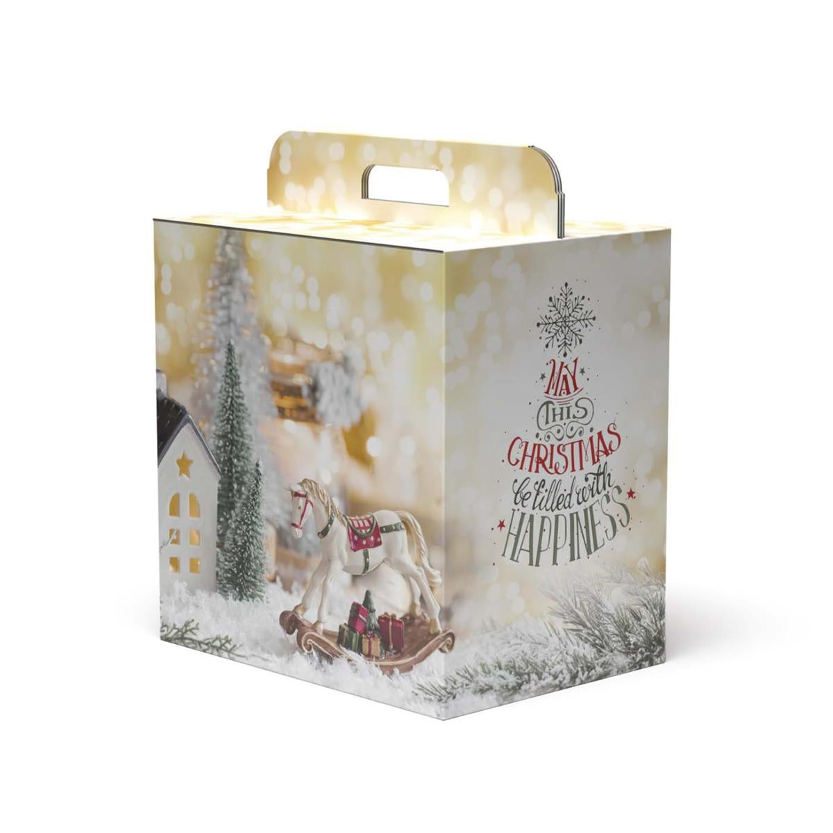 Scatola in cartone Magico Natale, 33x24x34 cm (kit da 10)