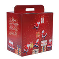 Scatola di cartone rossa Babbo Natale, 33x24x34 cm (kit da 10)