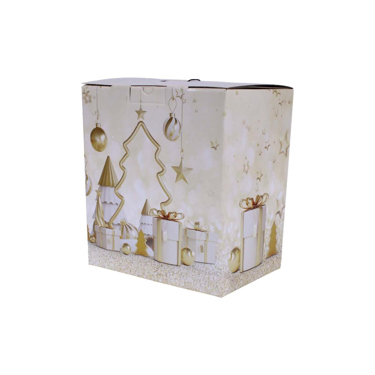 Scatola cartone robusta incanto di natale 38x27h36made in