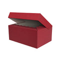 Scatola rossa in cartone con coperchio, 32,5x22,5H13,5 cm (kit da 10)