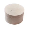 Scatola in legno con coperchio, Ø10x6 cm (kit da 10)