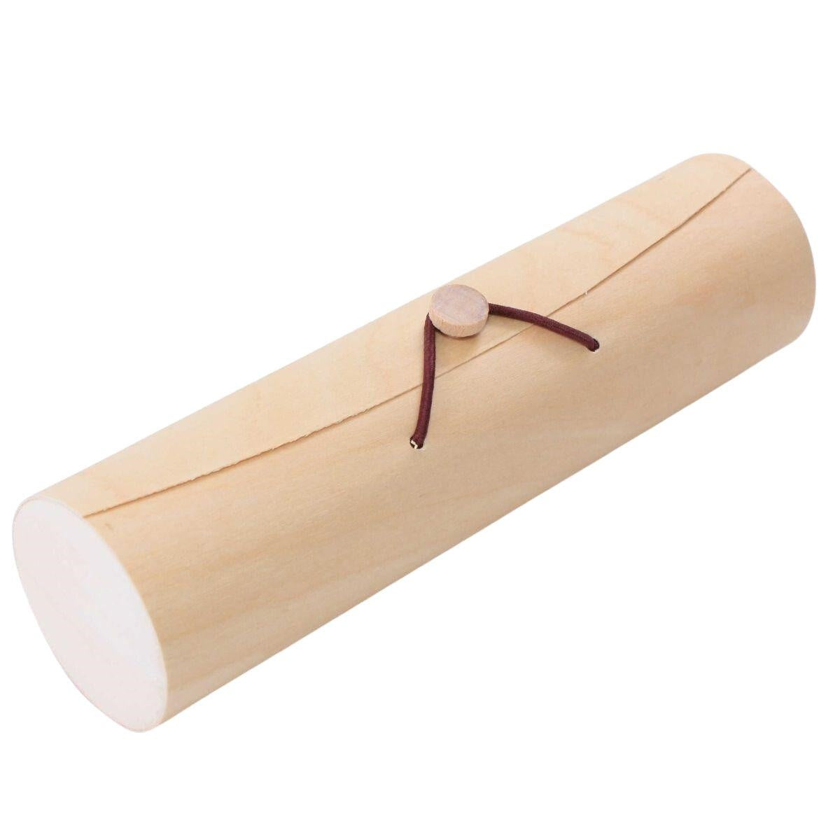 Scatola a cilindro in legno di paulownia, Ø6x22 cm (kit da 10)