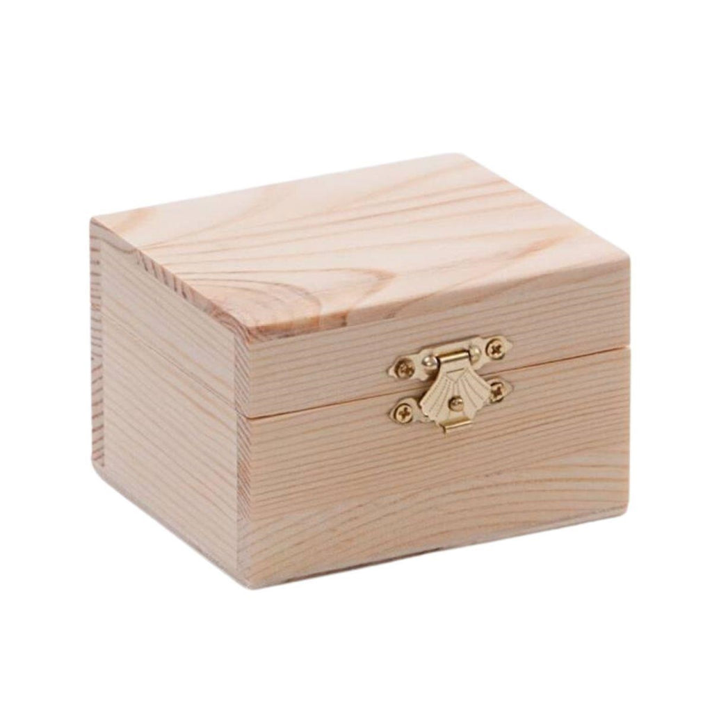 Scatola per decoupage in paulownia, 9x8H6 cm (kit da 10)