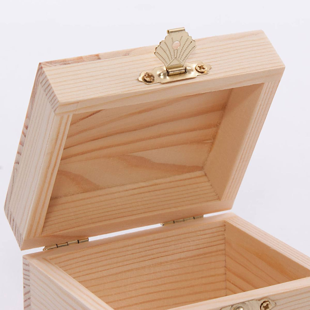 Scatola per decoupage in paulownia, 9x8H6 cm (kit da 10)