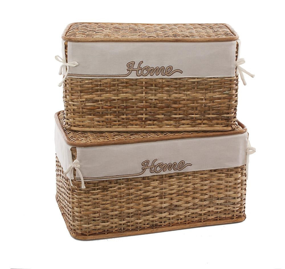 Scatola in rattan linea Home