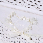 Set di 3 scatole in bambù bianco, 38x29H22 cm