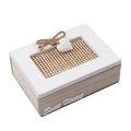 Scatola in abete e rattan Sweet Home, 15x11H7 cm (kit da 5)