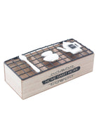 Scatola in abete e metallo "Home Sweet Home", 24X10H7 cm (kit da 3)