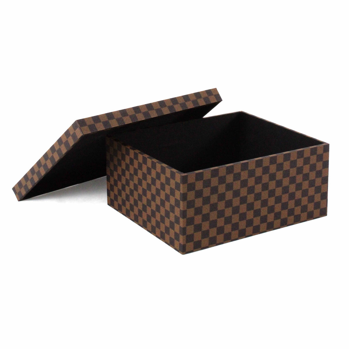 Scatola bicolore in PU e MDF, 35x30x15 cm