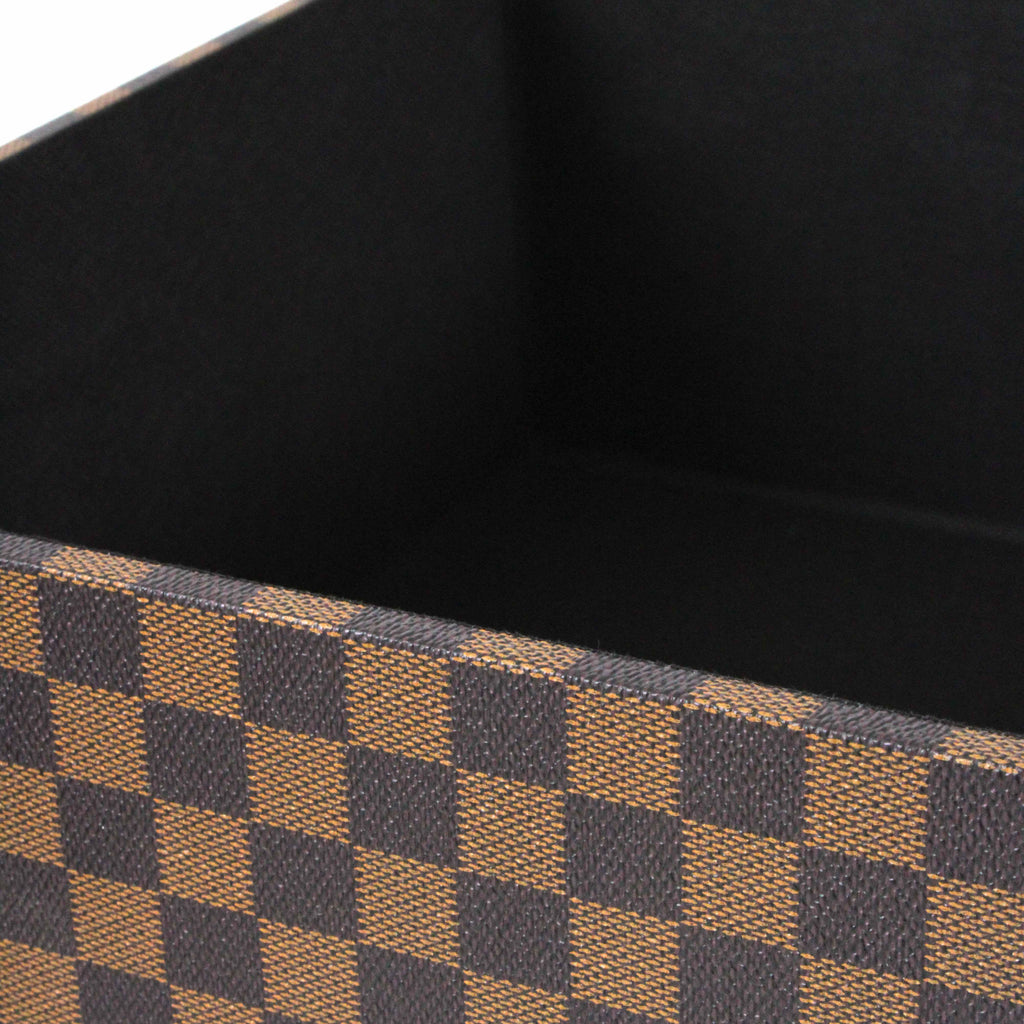 Scatola bicolore in PU e MDF, 35x30x15 cm