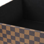 Scatola bicolore in PU e MDF, 35x30x15 cm