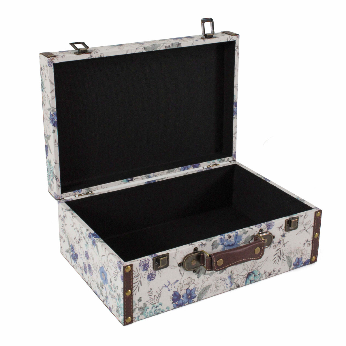 Valigia in fantasia floreale, 53x20x38 cm, set di 3