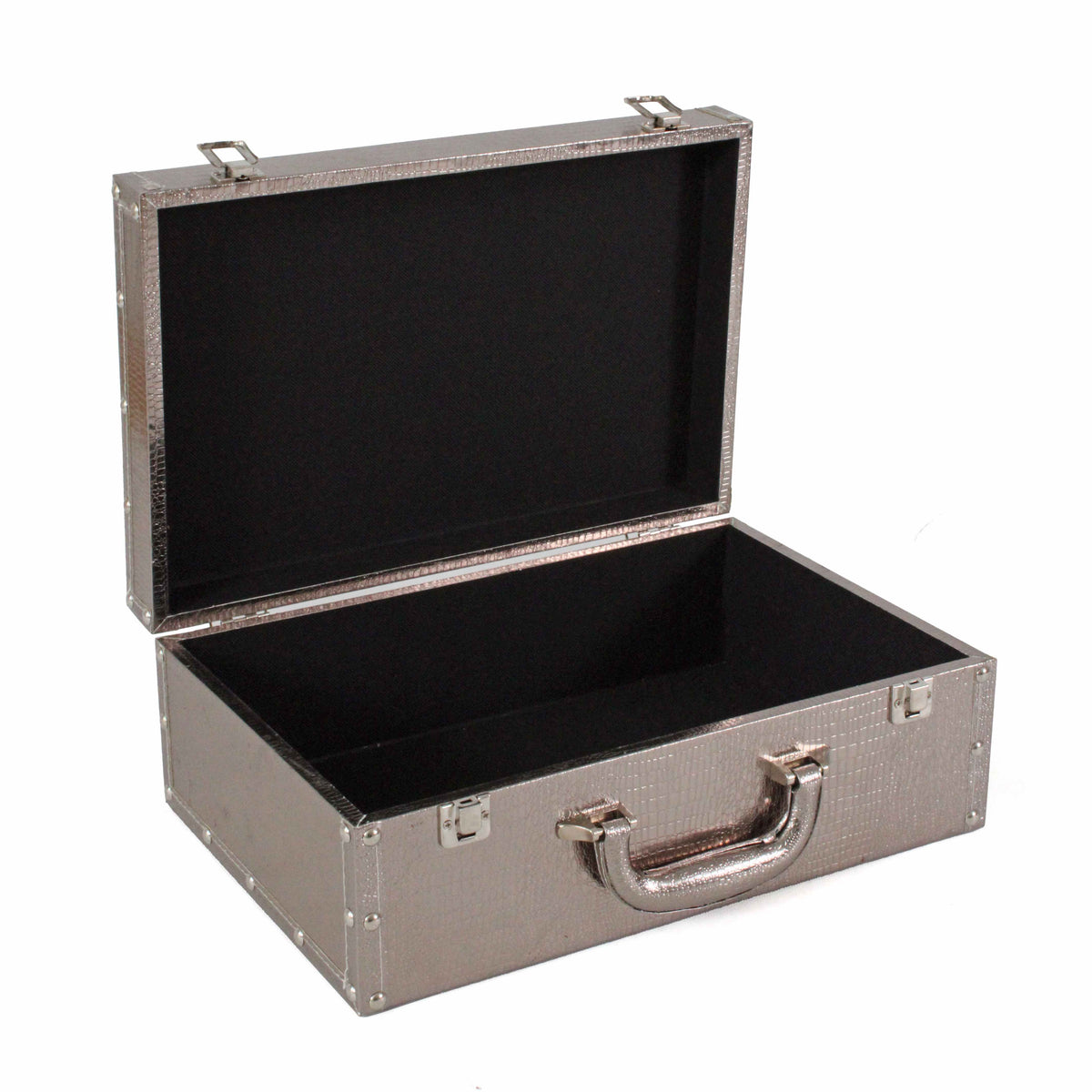 Valigie in mdf e PU, set da 3, 53x20H38 cm