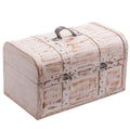 Baule in legno sbiancato, 36x22H21 cm