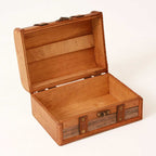 Baule in legno grigio e marrone, 18x12x10 cm (kit da 5)