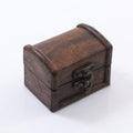 Bauletto mignon in legno scuro, 8x6x6 cm (kit da 10)
