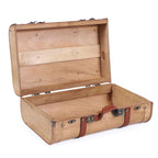 Valigie in compensato e pelle, set di 2, 45x31x19 cm