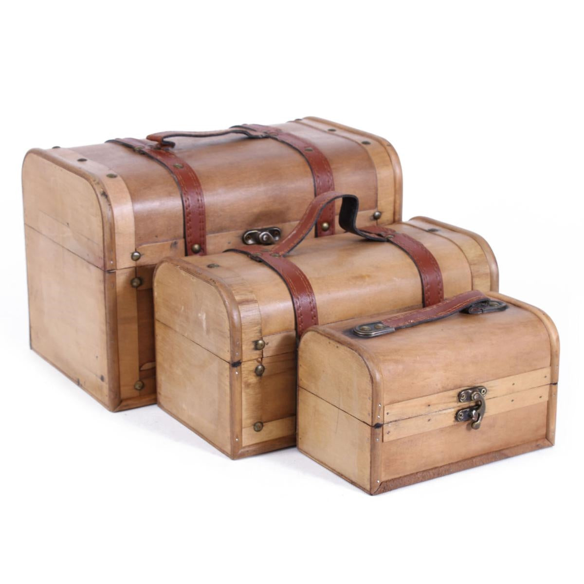 Bauletto in legno con manico, 30x20x20 cm