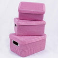 Scatole organizer in PVC, set di 3
