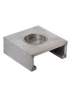 Portacandela in latta, 5X15H6 cm (kit da 5)