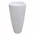 Vaso bianco in resina, Ø37x80 cm