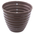 Portavaso in latta marrone, Ø26H22 cm (kit da 3)