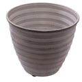 Coprivaso grigio in latta, Ø26x22 cm (kit da 3)