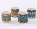 Vasetto rotondo in ceramica, Ø13 cm (kit da 5)