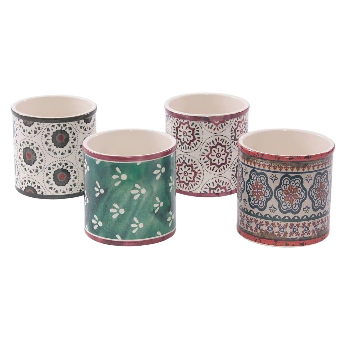 Vasetto rotondo in ceramica, Ø13 cm