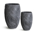 Vaso in fibrocemento antracite, Ø56x84 cm