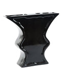 Vaso sagomato nero, 37X10H34 cm