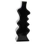Vaso sagomato nero, 13H50 cm